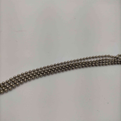 italy 925刻印 ボールチェーン ネックレス メンズ