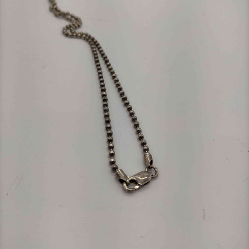 italy 925刻印 ボールチェーン ネックレス メンズ
