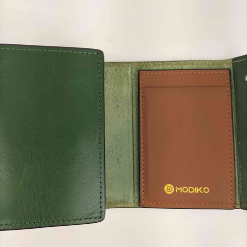 MODIKO 栃木レザー 三つ折り財布 メンズ