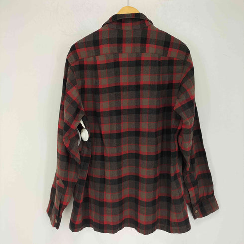 ペンドルトン PENDLETON 50S ループ オープン カラー ボタン シャツ ウール オンブレ メンズ import:L