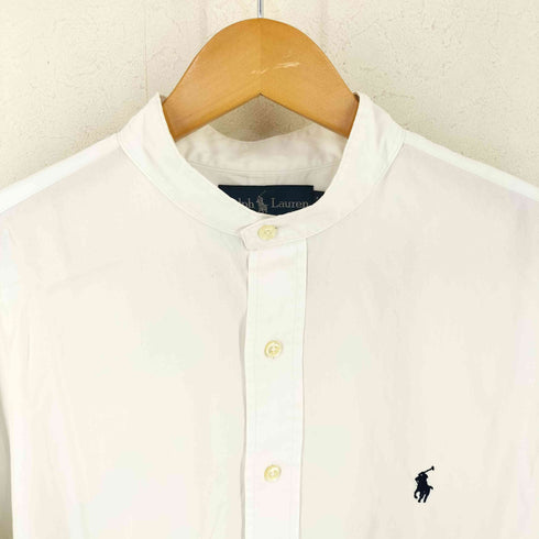 ラルフローレン RALPH LAUREN CLASSIC FIT ポニー刺繍 バンドカラー L/S シャツ メンズ 16 1/2