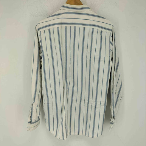 ダブルアールエルラルフローレン RRL RALPH LAUREN L/S ストライプシャツ マチ付き チンスト 1つ星 メンズ JPN:M