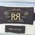 ダブルアールエルラルフローレン RRL RALPH LAUREN L/S ストライプシャツ マチ付き チンスト 1つ星 メンズ JPN:M