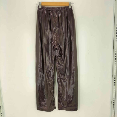 ロクビューティーアンドユースユナイテッドアローズ 6 BEAUTY & YOUTH UNITED ARROWS 25AW ポリエステル サテン パンツ レディース JPN:S