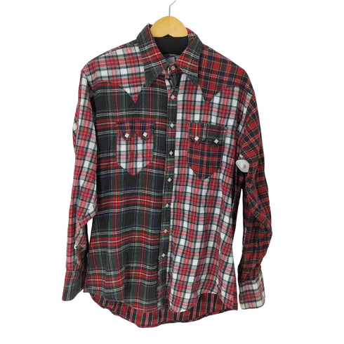 ロックマウント Rockmount 80S USA製 L/S ウエスタン チェックネルシャツ メンズ JPN:M