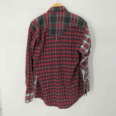 ロックマウント Rockmount 80S USA製 L/S ウエスタン チェックネルシャツ メンズ JPN:M