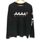 muta MARINE 星条旗 フロントロゴ クルーネック 長袖 Tシャツ メンズ import:XL