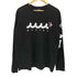 muta MARINE 星条旗 フロントロゴ クルーネック 長袖 Tシャツ メンズ import:XL