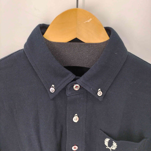 フレッドペリー FRED PERRY 月桂樹ロゴ刺繍 ボタンダウン ポロシャツ メンズ JPN:M
