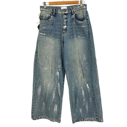 CAMPHOR WOOD wide baggy silver coating denim trousers メンズ JPN:M