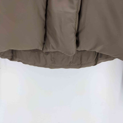 ザラ ZARA ラバーフィニッシュ パフジャケット ゴールデンブラウン レディース import:S