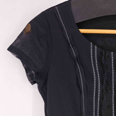 スペッシオ SPECCHIO フリルシアー S/S カットソー レディース