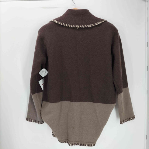 micmac PARIS バイカラー ニット ジャケット レディース