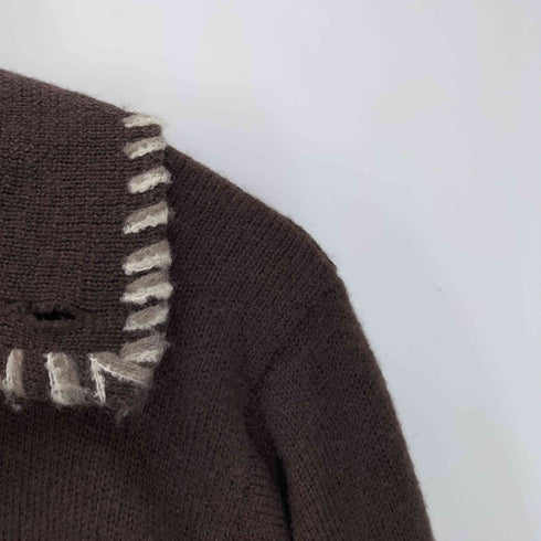 micmac PARIS バイカラー ニット ジャケット レディース