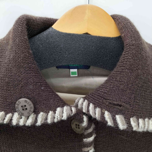 micmac PARIS バイカラー ニット ジャケット レディース