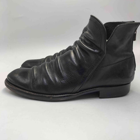 nil admirari vibramソール バックジップ ドレープブーツ メンズ JPN:40