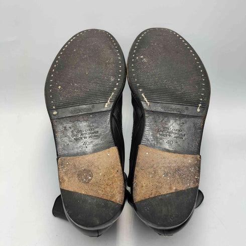 nil admirari vibramソール バックジップ ドレープブーツ メンズ JPN:40