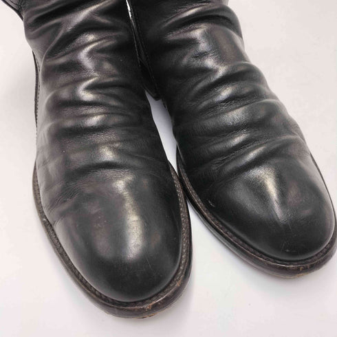 nil admirari vibramソール バックジップ ドレープブーツ メンズ JPN:40