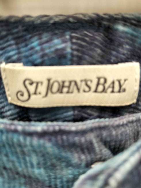 セントジョンズベイ STJOHNS BAY 90-00S 花柄 コーデュロイ ノータック ストレート パンツ メンズ 10T
