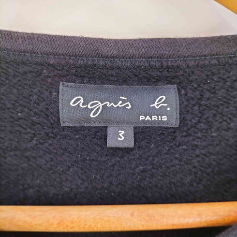 アニエスベー agnes b. PARIS コットン メルトン 長袖 カーディガンプレッション Le Classique レディース 3
