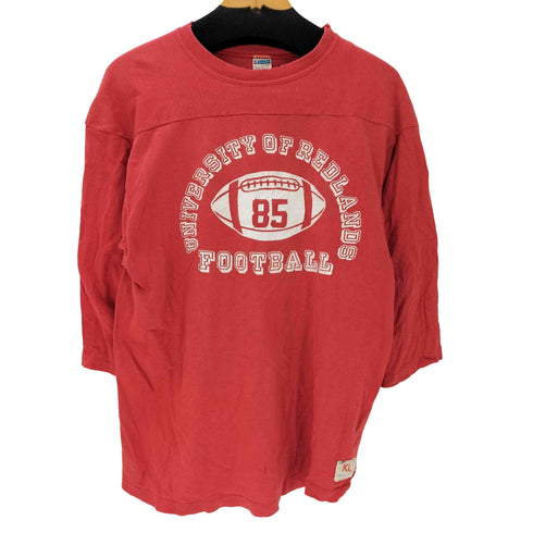 チャンピオン Champion 70S USA製 バータグ後期 目無し ナンバリング 85 フットボール Tシャツ 5分袖 メンズ X-LARGE