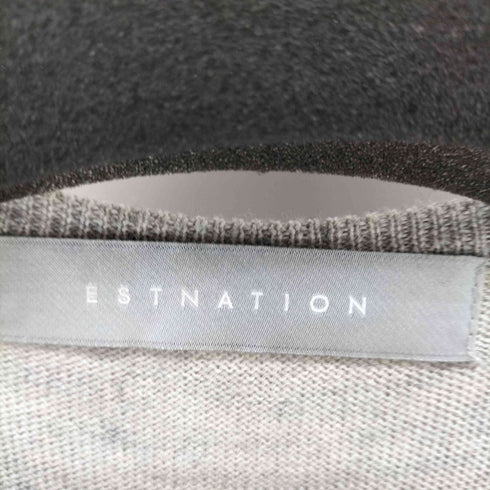 エストネーション ESTNATION ウール100%クルーネックニットセーター レディース JPN:M