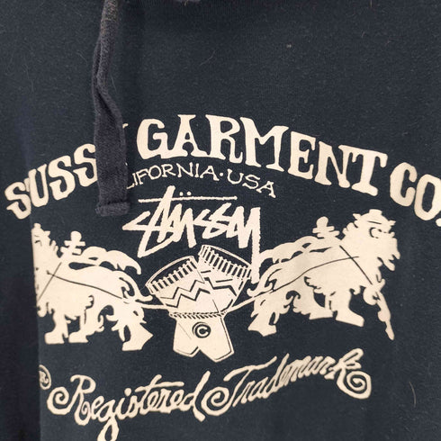 ステューシー Stussy LION HOODIE プリントプルオーバーパーカー メンズ JPN:L