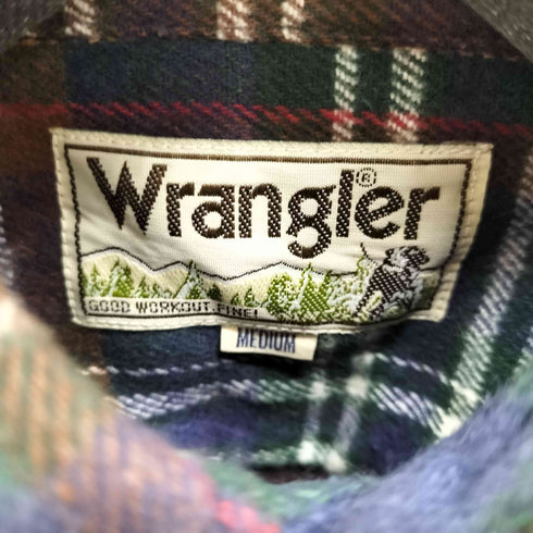 ラングラー Wrangler L/S チェック柄 フランネルシャツ メンズ JPN:M
