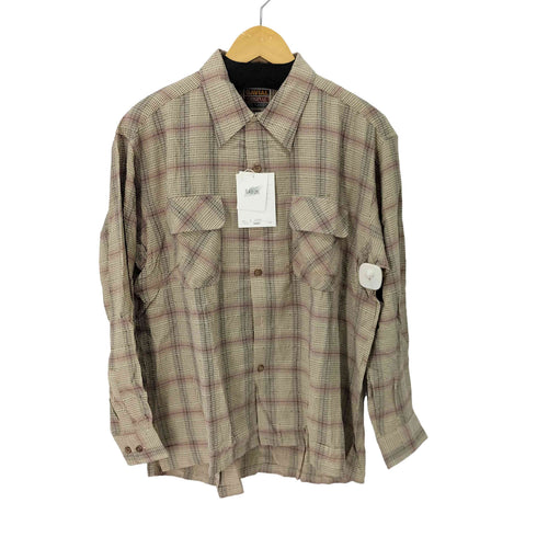 Gavial レーヨン オンブレチェック オープンカラーシャツ メンズ JPN:M