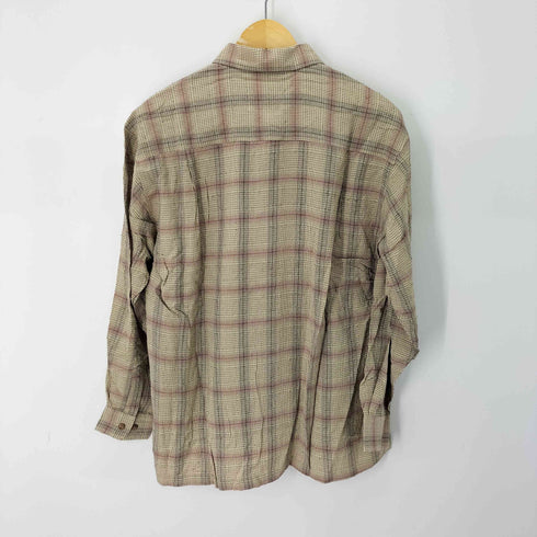Gavial レーヨン オンブレチェック オープンカラーシャツ メンズ JPN:M