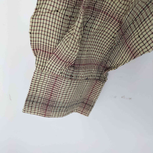 Gavial レーヨン オンブレチェック オープンカラーシャツ メンズ JPN:M