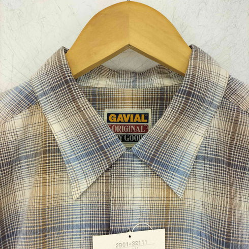Gavial オンブレ オープンカラーコットンシャツ メンズ JPN:M