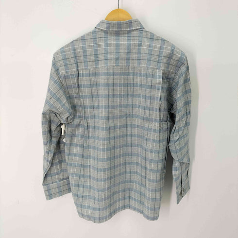 Gavial 配色チェック オープンカラーコットンシャツ メンズ JPN:M
