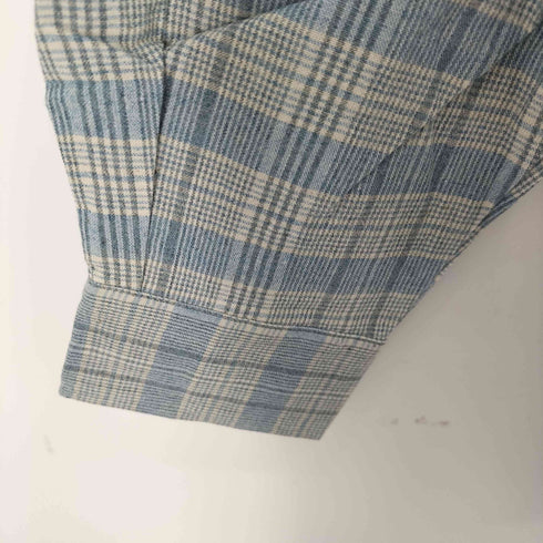 Gavial 配色チェック オープンカラーコットンシャツ メンズ JPN:M