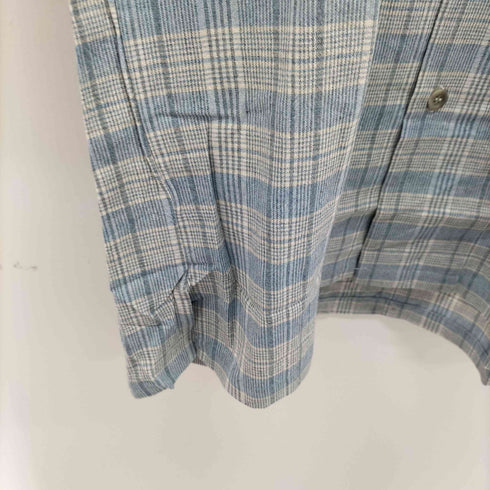 Gavial 配色チェック オープンカラーコットンシャツ メンズ JPN:M