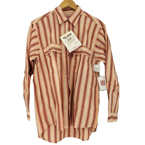 ビッグジョン BIG JOHN L/S ストライプ コットンシャツ メンズ JPN:M