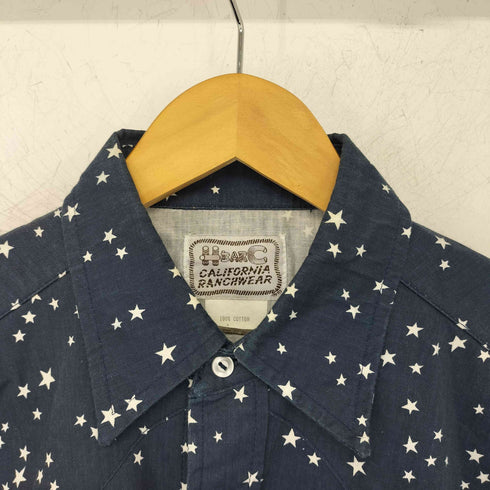 エイチバーシー H BAR C usa製 星柄 ウエスタンシャツ メンズ import:M