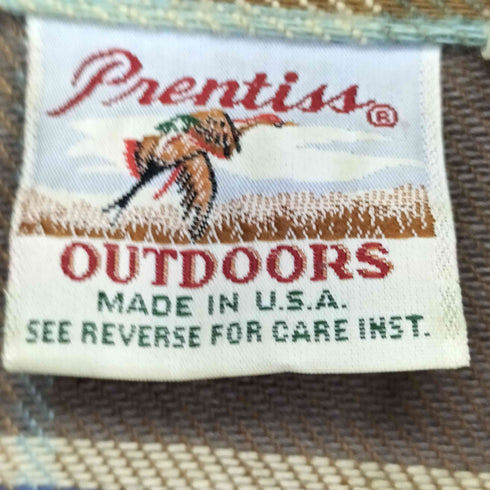 プレンティス Prentiss outdoors チェック コットンネルシャツ メンズ