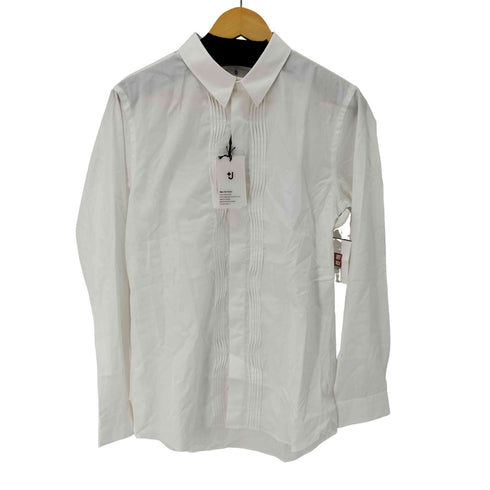 ユニクロプラスジェイ UNIQLO+J ピンタックシャツ ファインコットン スリムフィットデザインシャツ メンズ JPN:L