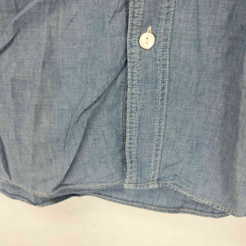 ポストオーバーオールズ POST OVERALLS Spanishcurves シャンブレー s/s ワークシャツ メンズ JPN:S