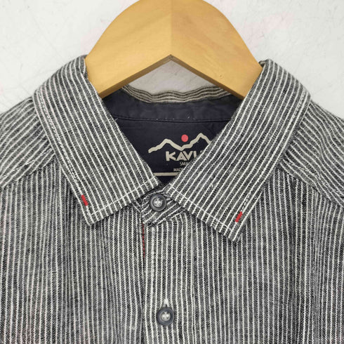 カブー KAVU ストライプ コットンリネン シャツ メンズ S