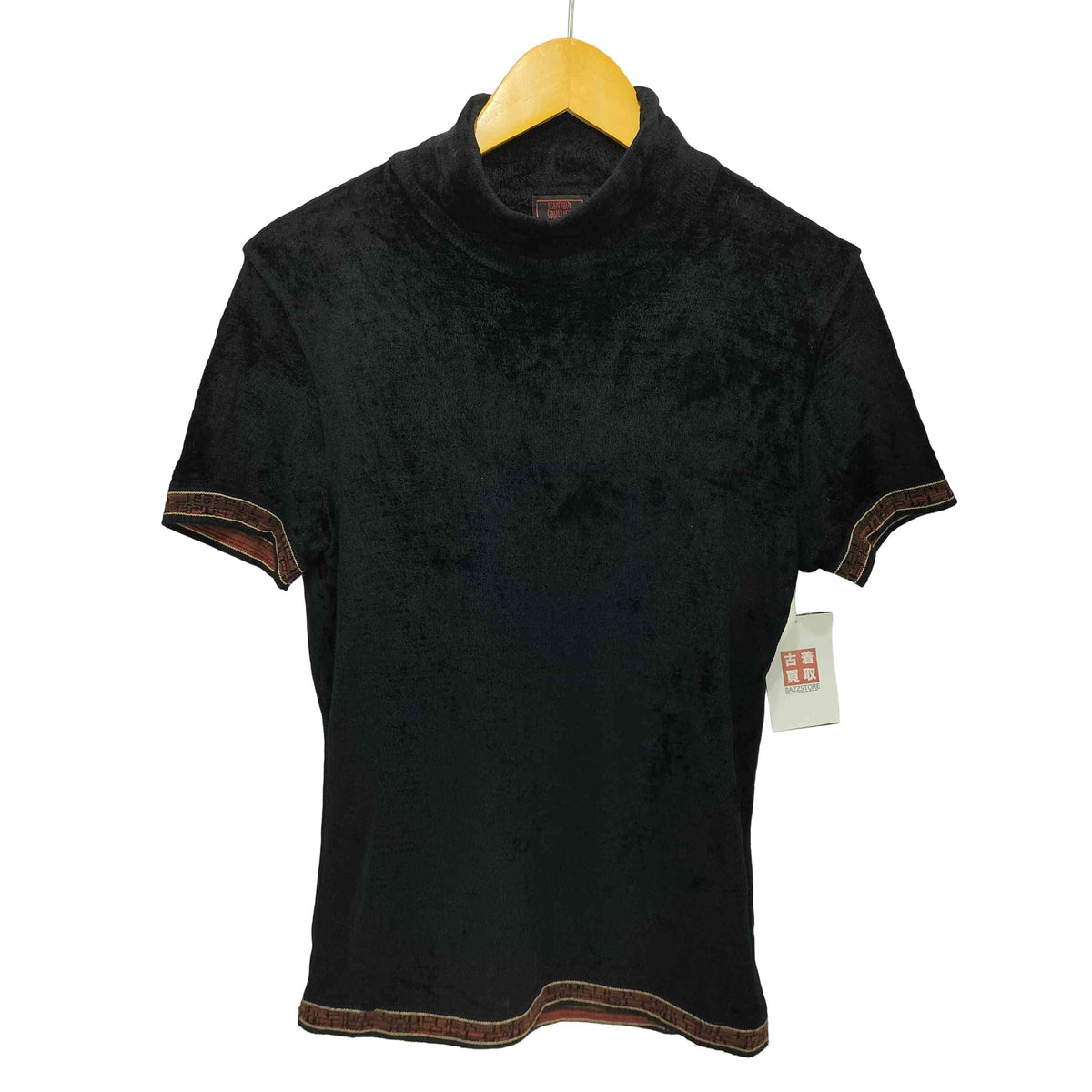 jean Paul GAULTIEN異素材ベルベットWジップハイネックジャケット jean Paul GAULTIEN異素材ベルベットWジップハイネックジャケット