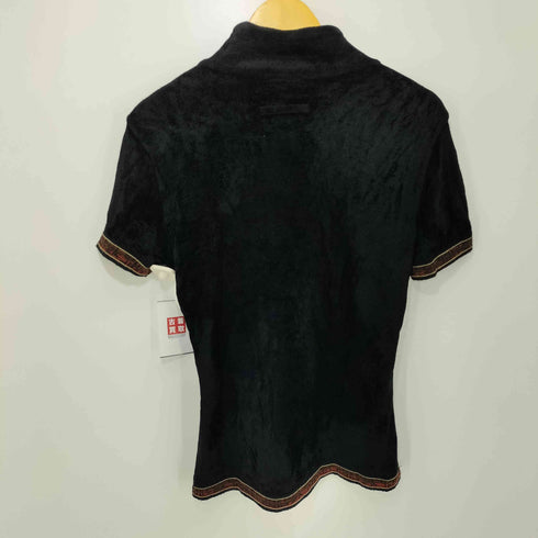 ジャンポールゴルチエクラシック Jean Paul GAULTIER CLASSIQUE ロゴリブ ベルベット ハイネック ベロアトップス レディース 48