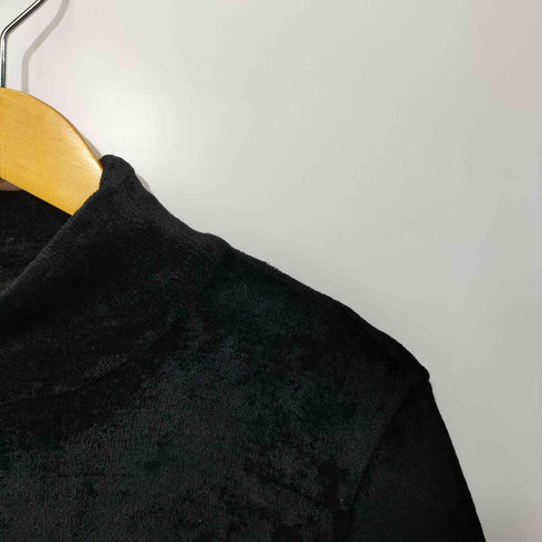 ジャンポールゴルチエクラシック Jean Paul GAULTIER CLASSIQUE ロゴリブ ベルベット ハイネック ベロアトップス レディース 48