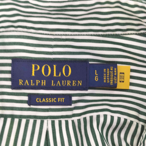 ポロラルフローレン POLO RALPH LAUREN スモールポニー刺繍 ストライプ S/S BD シャツ メンズ JPN:L