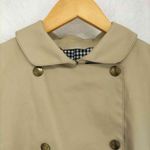 マッキントッシュフィロソフィー MACKINTOSH PHILOSOPHY ゴム引きダブルブレストロングコート レディース 38