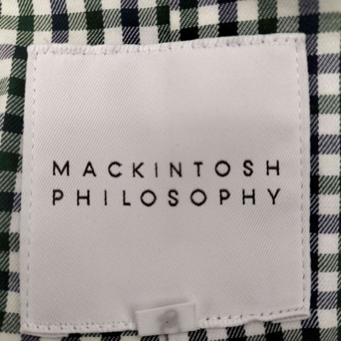 マッキントッシュフィロソフィー MACKINTOSH PHILOSOPHY ゴム引きダブルブレストロングコート レディース 38