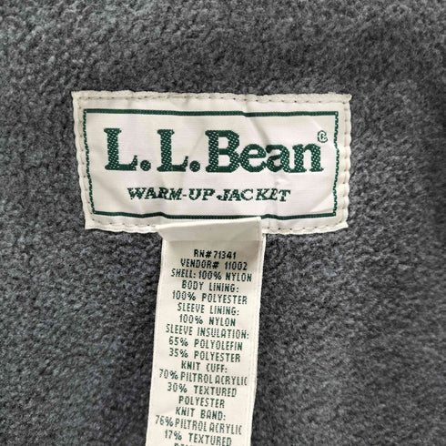 エルエルビーン L.L.Bean 90S ロゴ刺繍 裏地フリース Warm Up Jacket ウォームアップジャケット Three-Season Jacket 3シーズンジャケット ブルゾン ビックサイズ メンズ import:XL