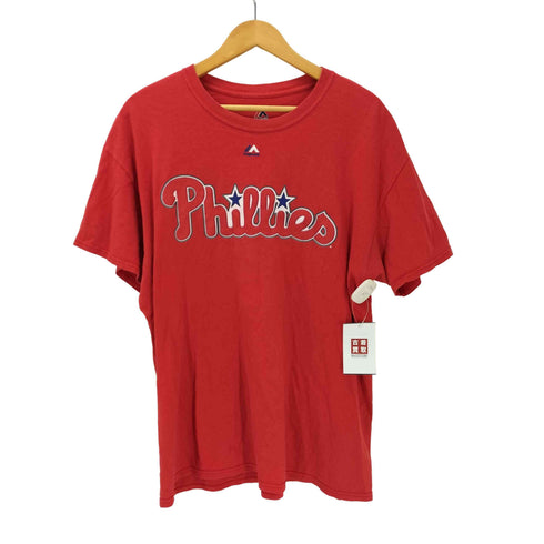 マジェスティック MAJESTIC MLB ベースボール チーム ロゴ プリント Tシャツ メンズ import:L