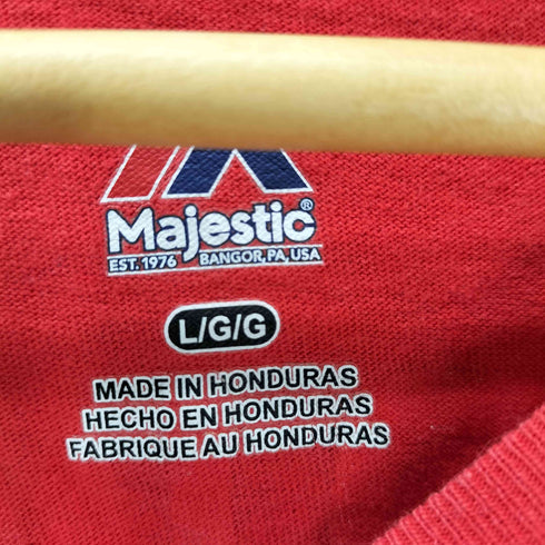 マジェスティック MAJESTIC MLB ベースボール チーム ロゴ プリント Tシャツ メンズ import:L